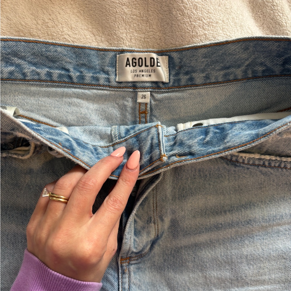 AGOLDE Women's Light Blue Jeans